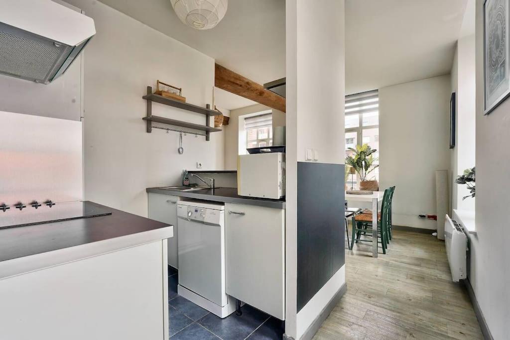 Appartement Lumineux Et Calme Parking Gratuit Lille Exterior foto